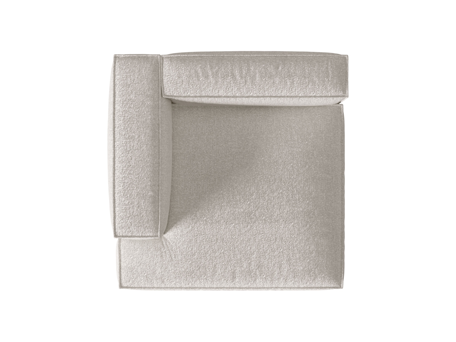 Boucle Chaise Longue Left, "Nuria", 1 Seat, 127x147x72