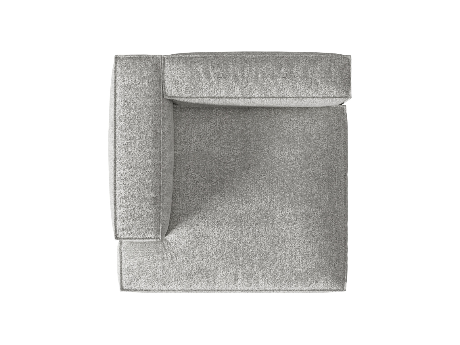 Boucle Chaise Longue Left, "Nuria", 1 Seat, 127x147x72