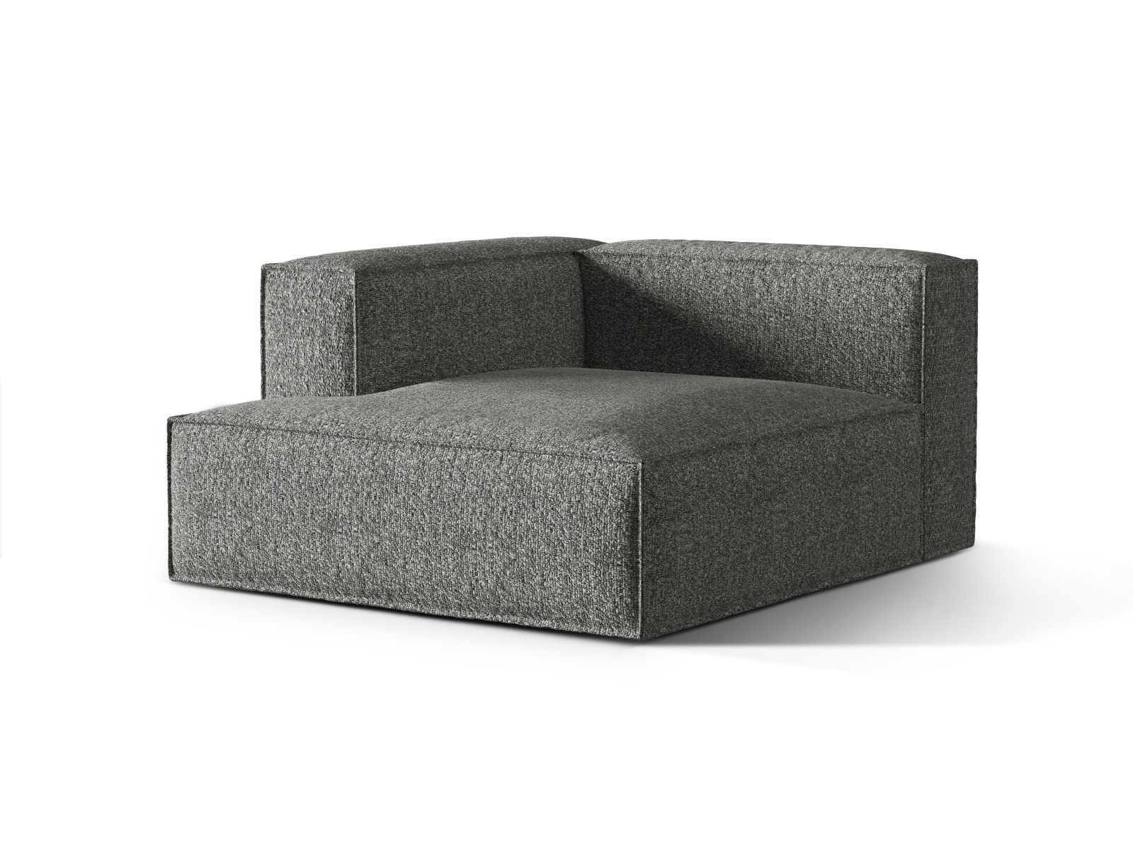 Boucle Chaise Longue Left, "Nuria", 1 Seat, 127x147x72