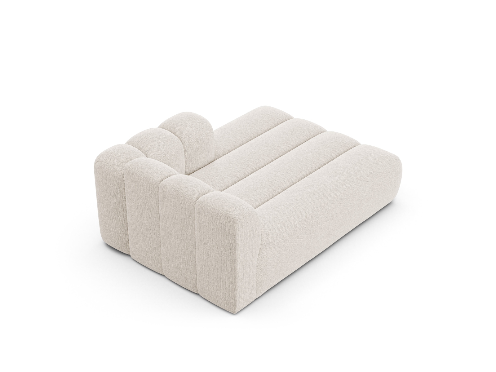 Chaise Longue Right, "Lupine", 2 Seats, 117x177x70