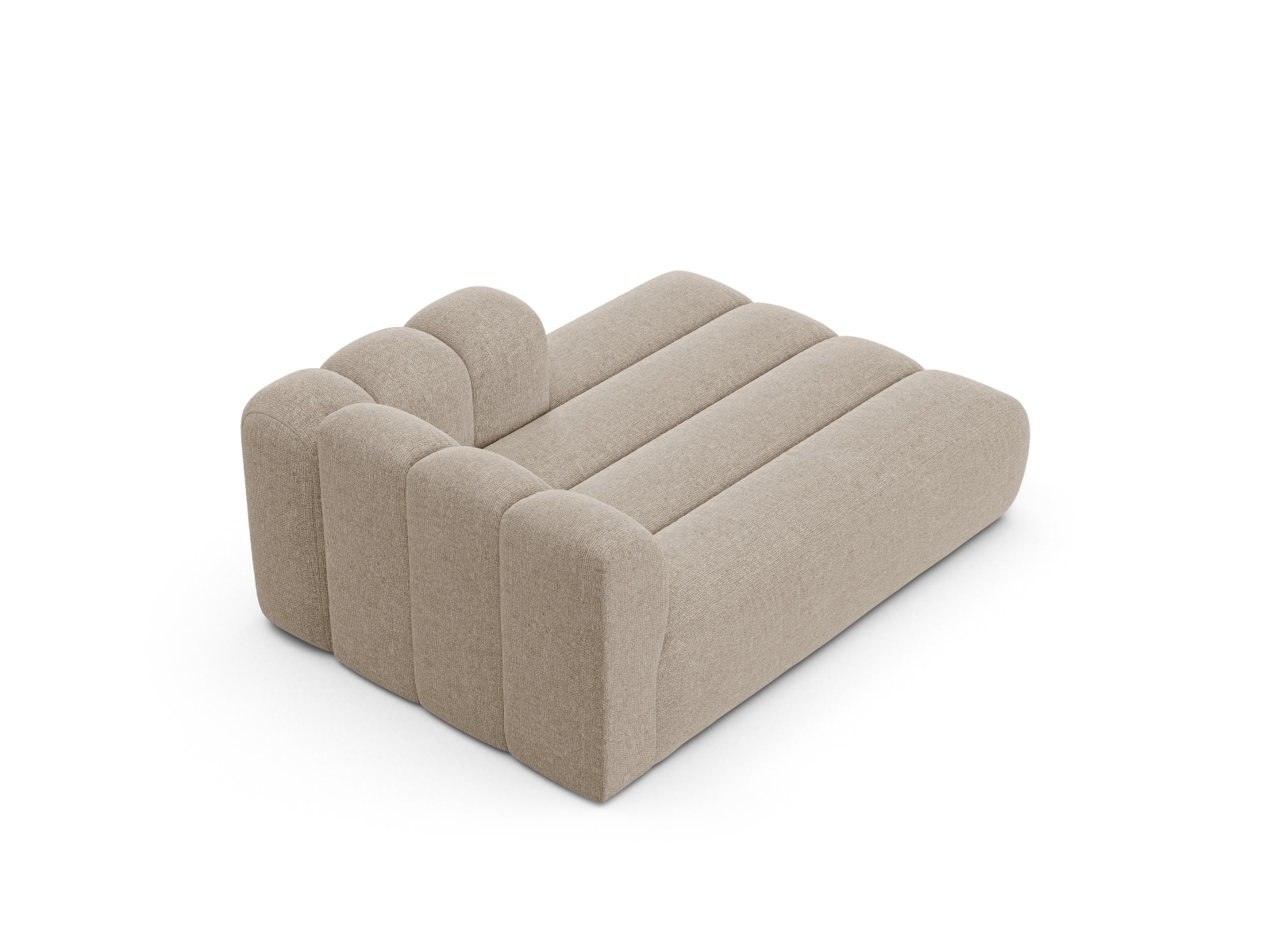 Chaise Longue Right, "Lupine", 2 Seats, 117x177x70