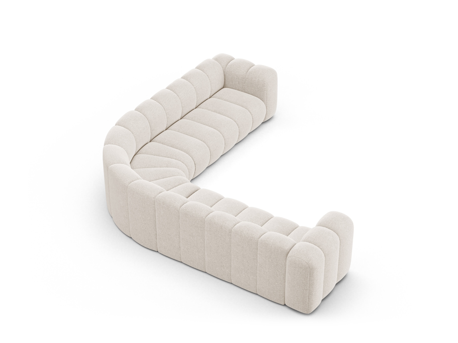 Modular Symmetrical Corner Sofa, "Lupine", 5 Seats, 309x309x70