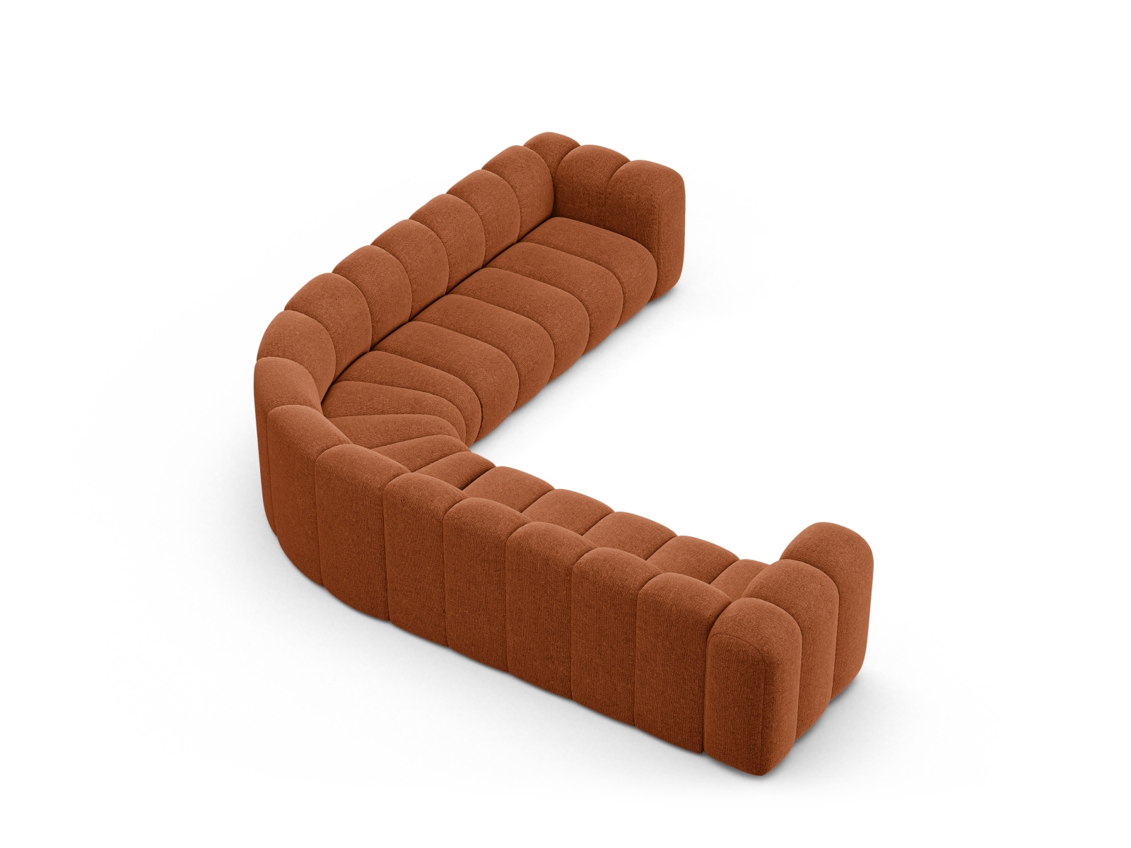 Modular Symmetrical Corner Sofa, "Lupine", 5 Seats, 309x309x70