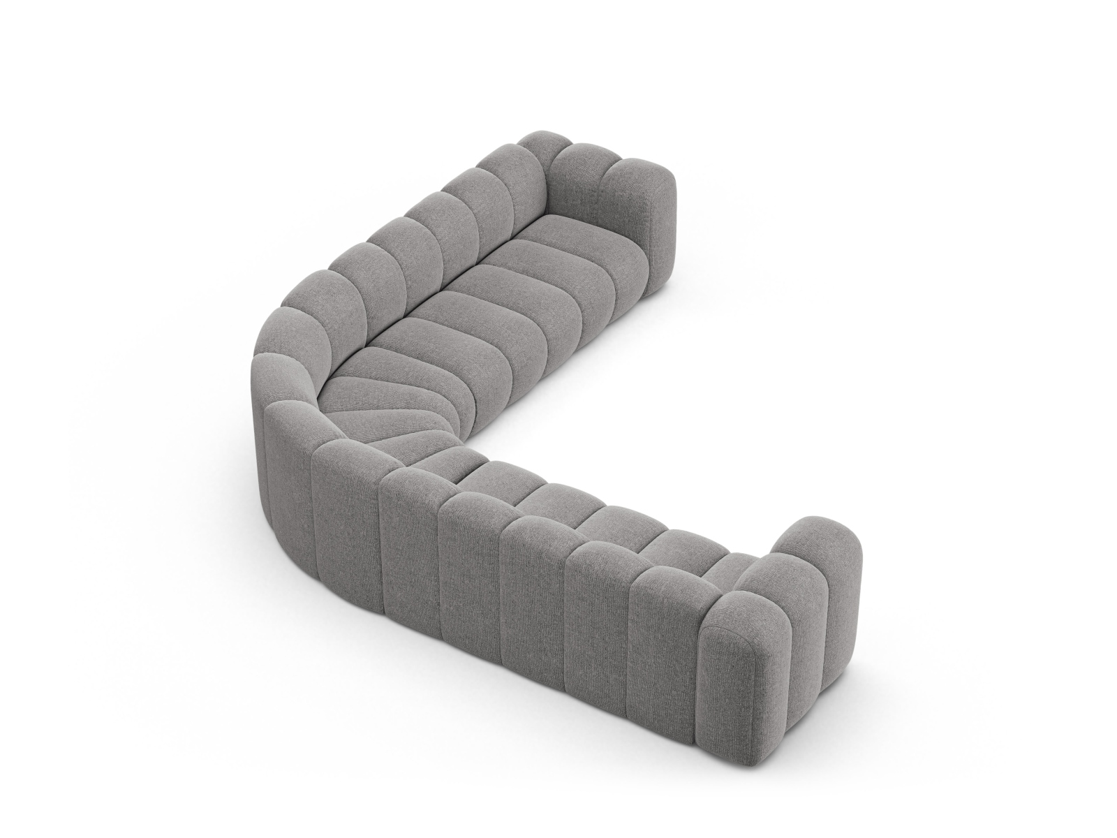 Modular Symmetrical Corner Sofa, "Lupine", 5 Seats, 309x309x70