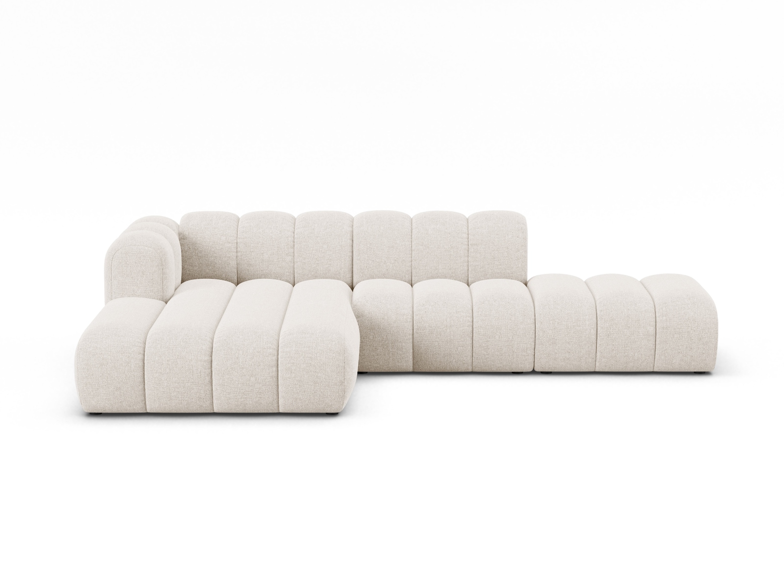 Modular Left Open Corner Sofa, "Lupine", 5 Seats, 299x177x70