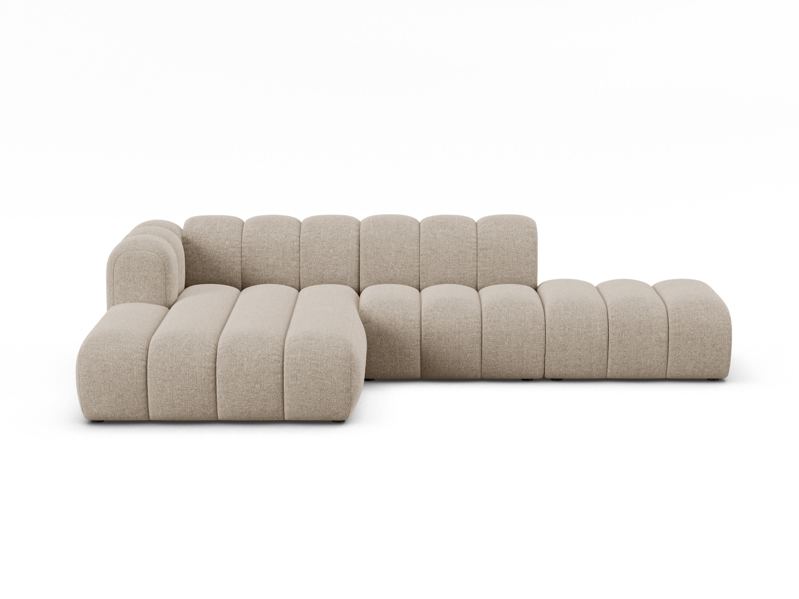 Modular Left Open Corner Sofa, "Lupine", 5 Seats, 299x177x70