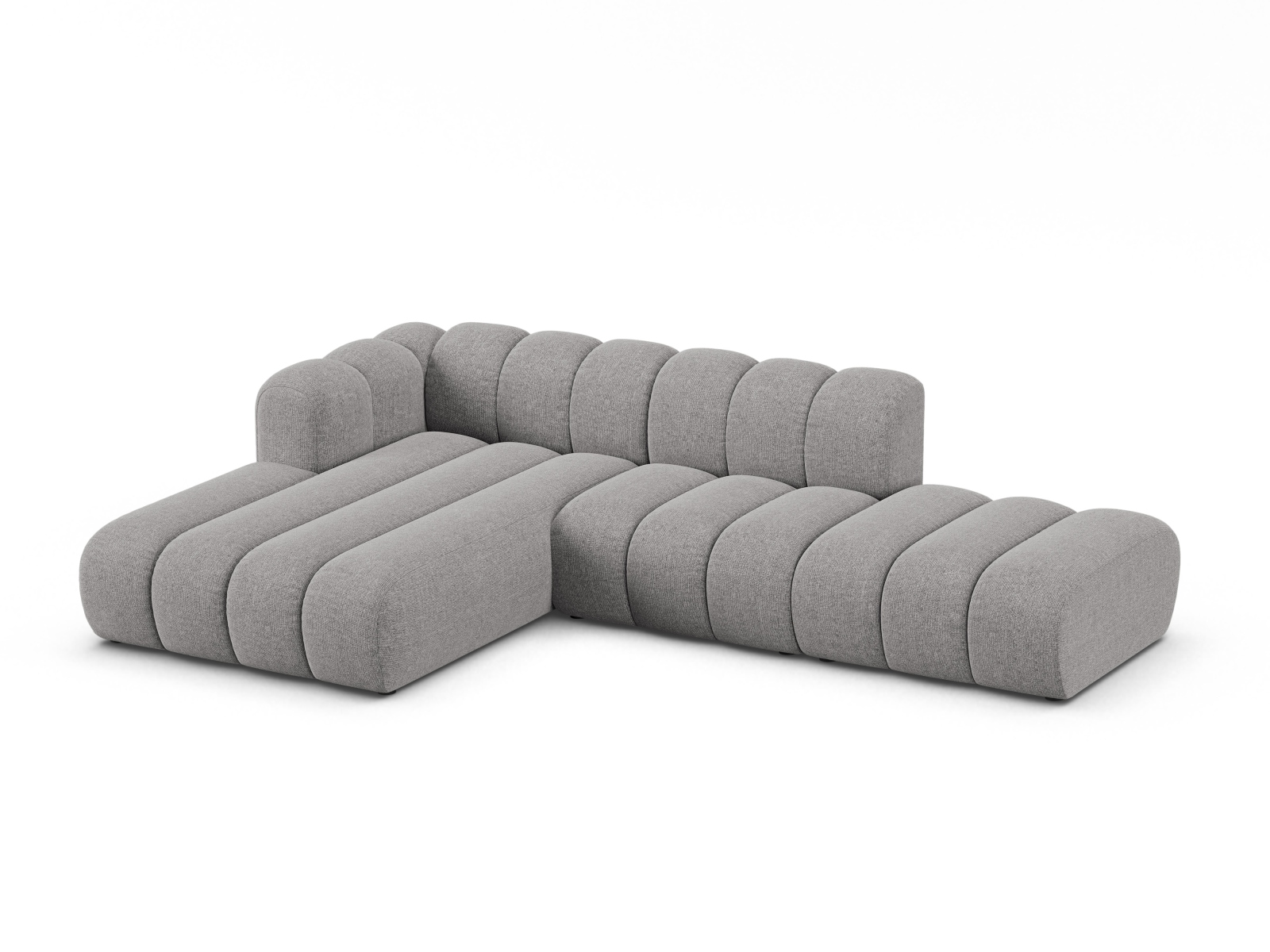 Modular Left Open Corner Sofa, "Lupine", 5 Seats, 299x177x70