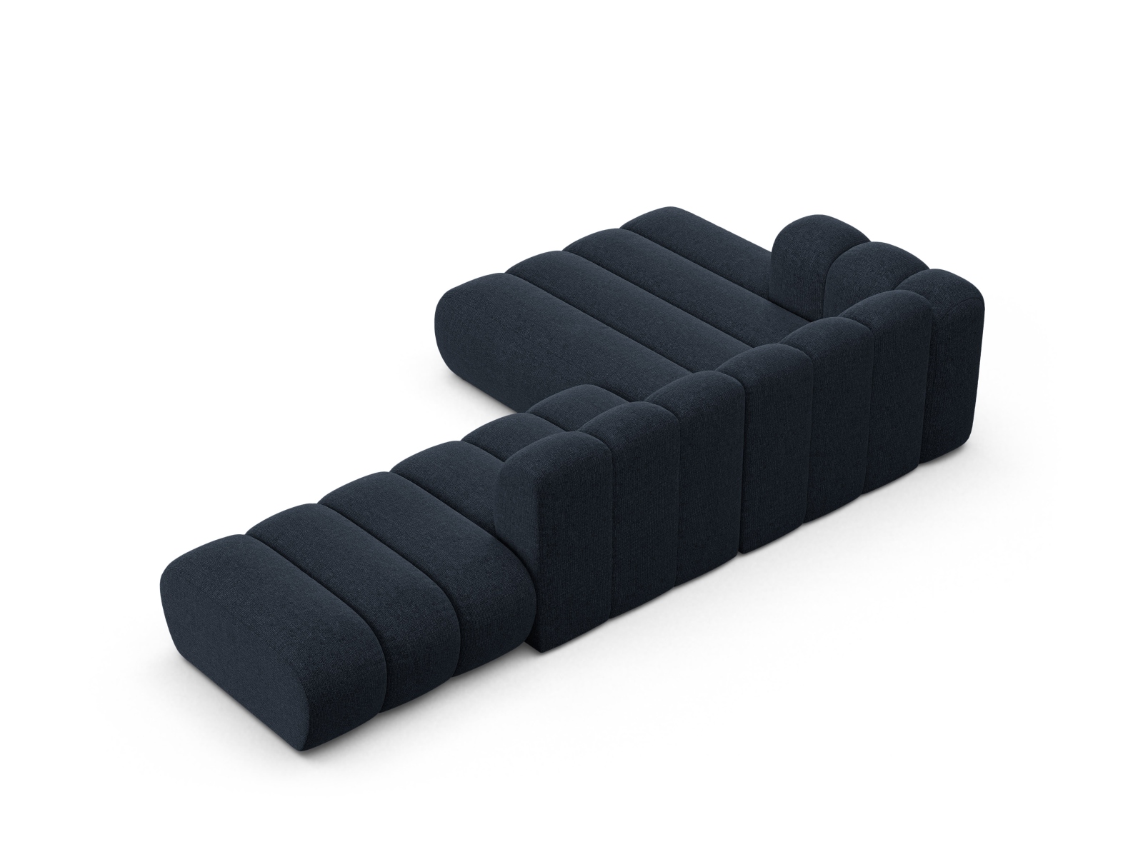 Modular Left Open Corner Sofa, "Lupine", 5 Seats, 299x177x70