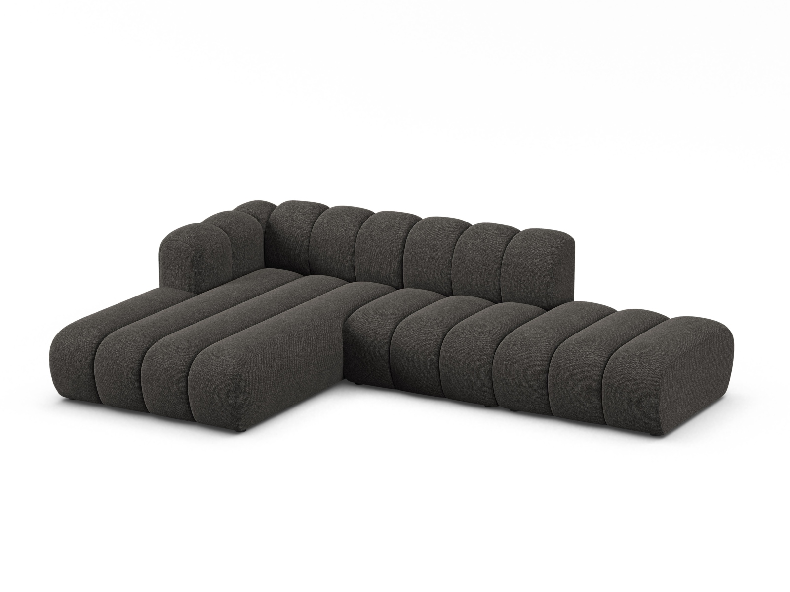 Modular Left Open Corner Sofa, "Lupine", 5 Seats, 299x177x70