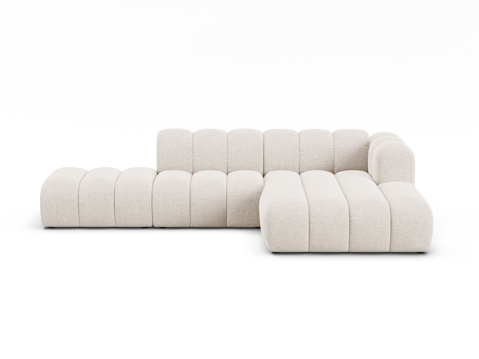 Modular Right Open Corner Sofa, "Lupine", 5 Seats, 299x177x70
