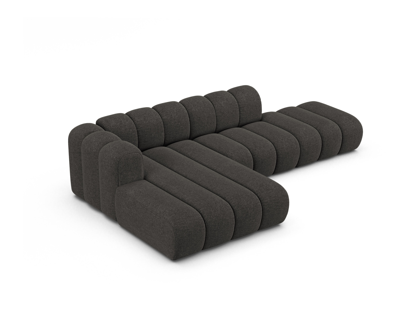 Modular Left Open Corner Sofa, "Lupine", 5 Seats, 299x177x70