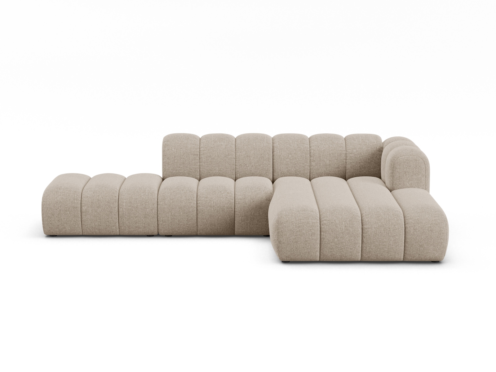 Modular Right Open Corner Sofa, "Lupine", 5 Seats, 299x177x70