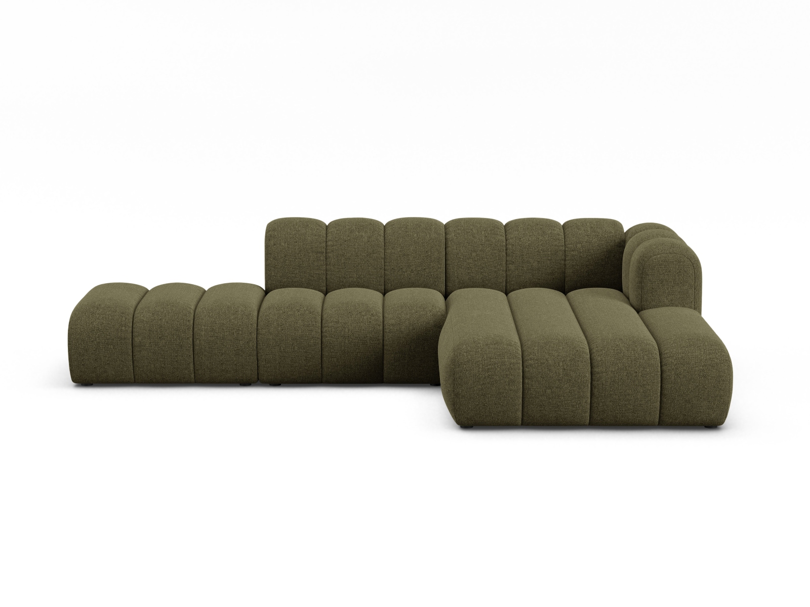 Modular Right Open Corner Sofa, "Lupine", 5 Seats, 299x177x70