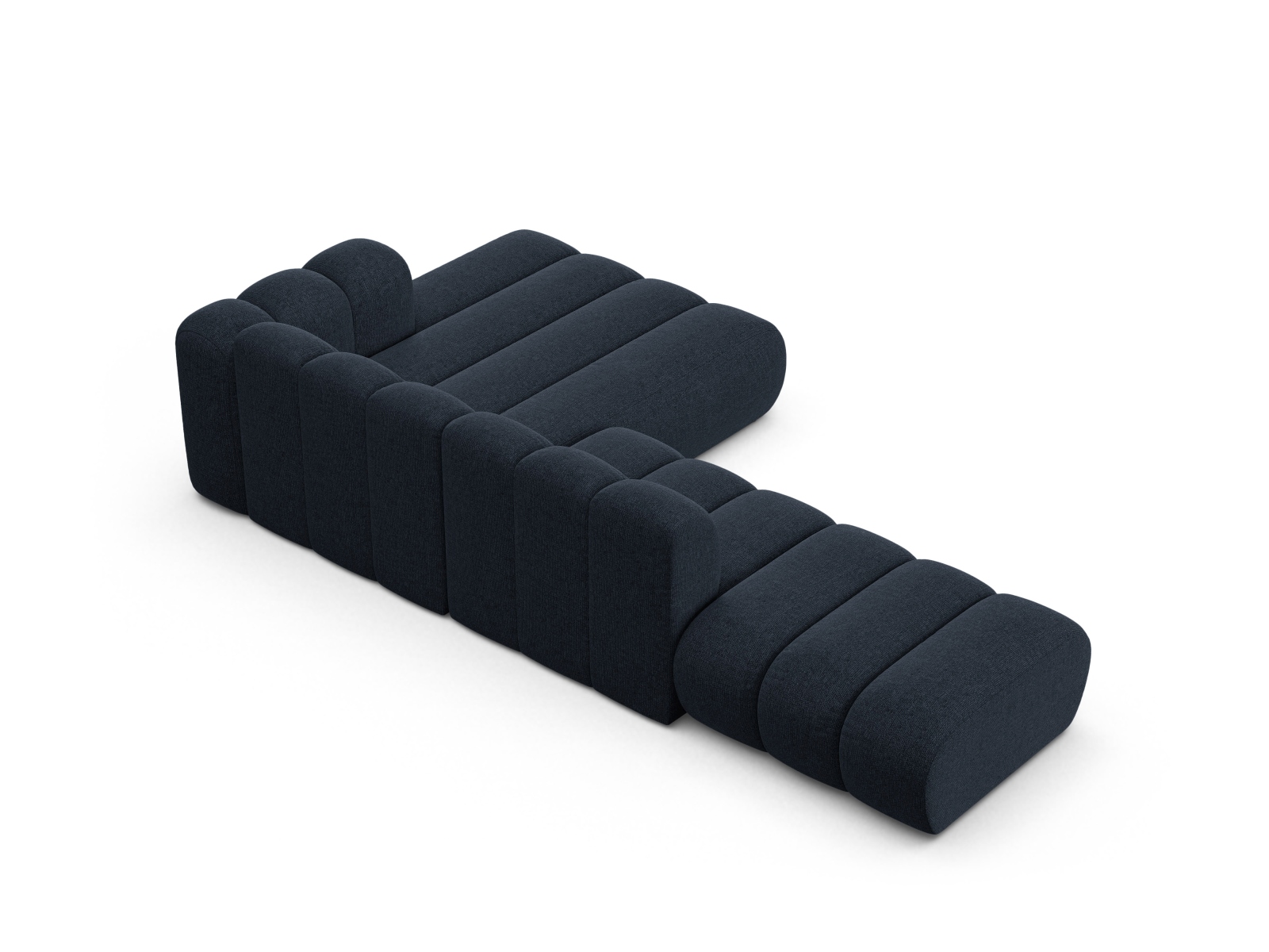 Modular Right Open Corner Sofa, "Lupine", 5 Seats, 299x177x70
