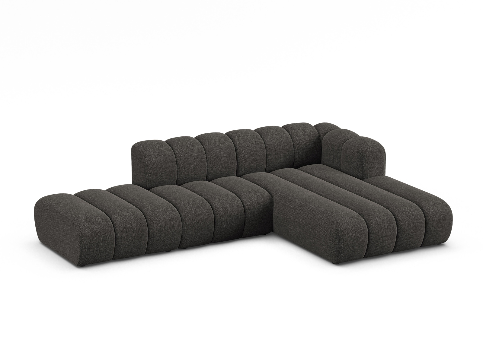 Modular Right Open Corner Sofa, "Lupine", 5 Seats, 299x177x70