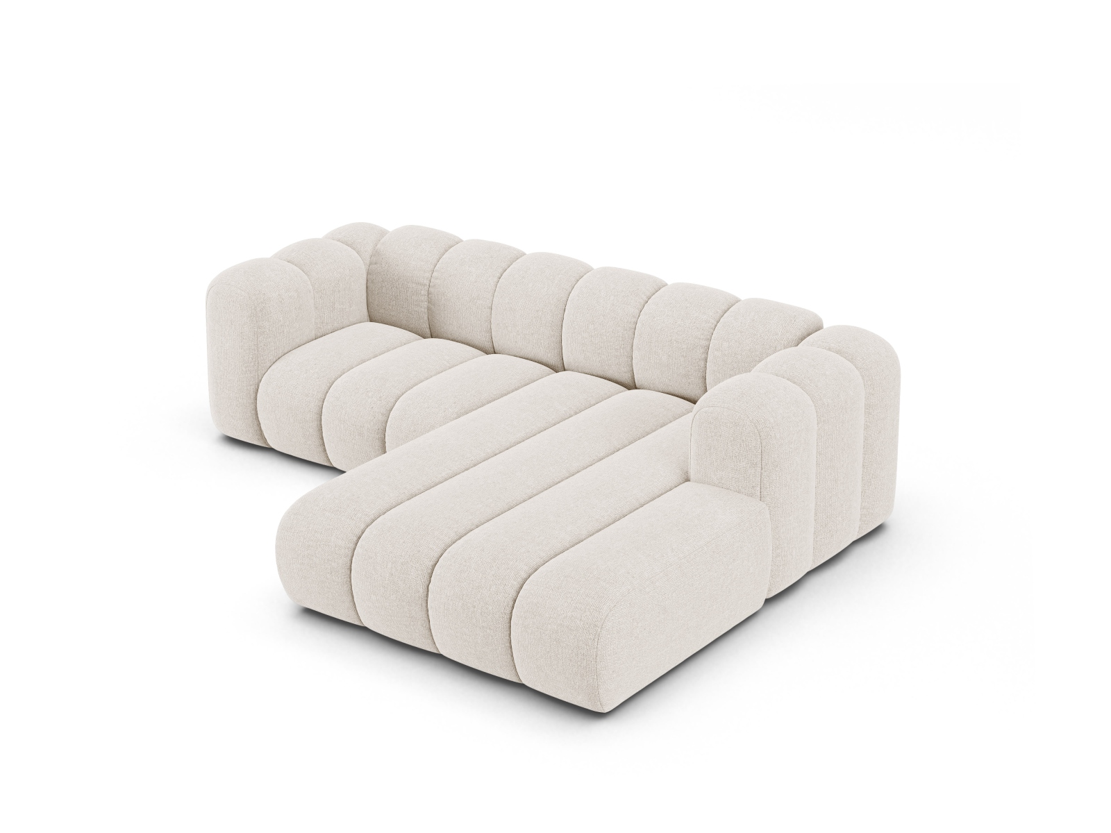 Modular Right Corner Sofa, "Lupine", 3 Seats, 230x177x70