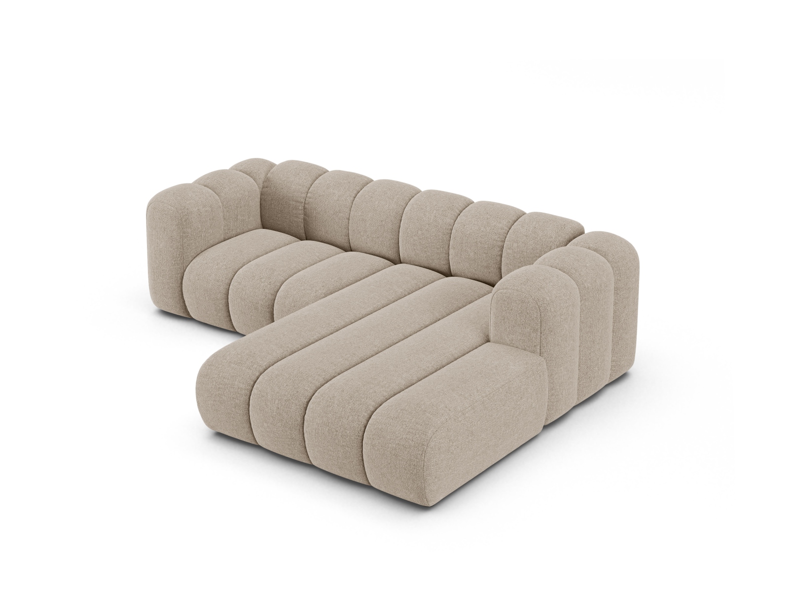 Modular Right Corner Sofa, "Lupine", 3 Seats, 230x177x70