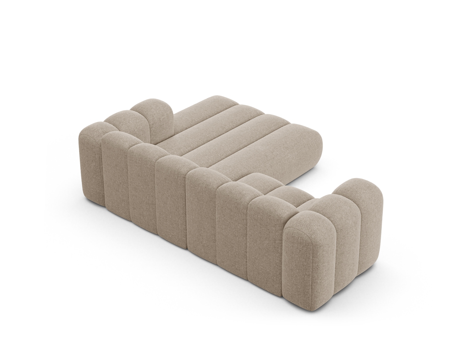 Modular Right Corner Sofa, "Lupine", 3 Seats, 230x177x70