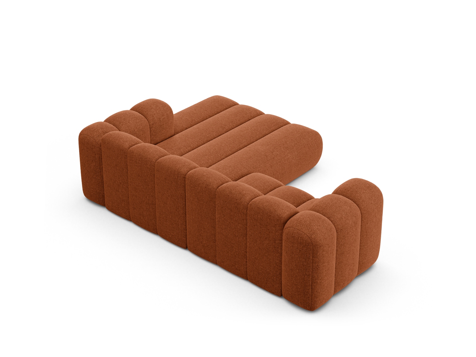 Modular Right Corner Sofa, "Lupine", 3 Seats, 230x177x70