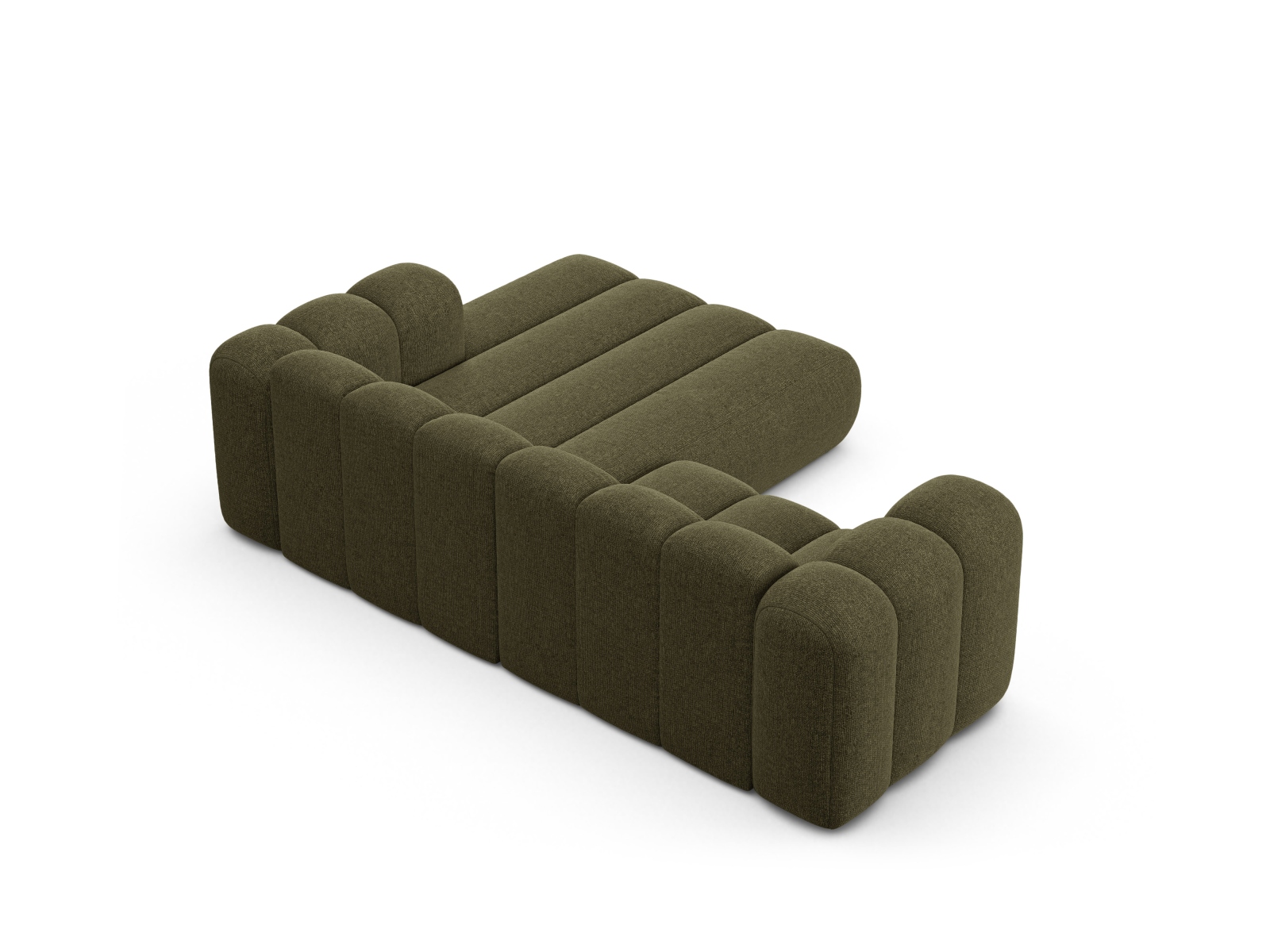 Modular Right Corner Sofa, "Lupine", 3 Seats, 230x177x70