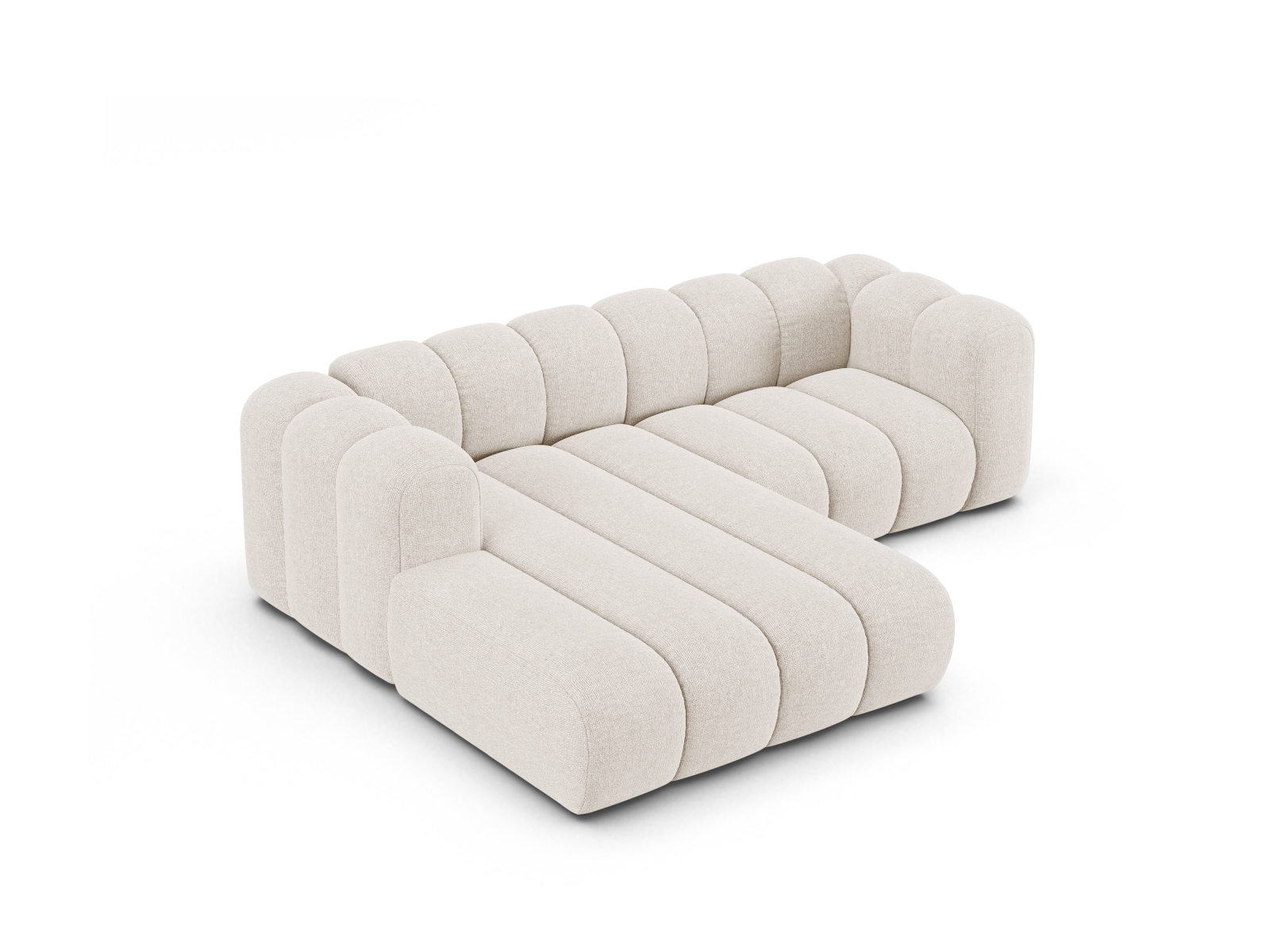 Modular Left Corner Sofa, "Lupine", 3 Seats, 230x177x70