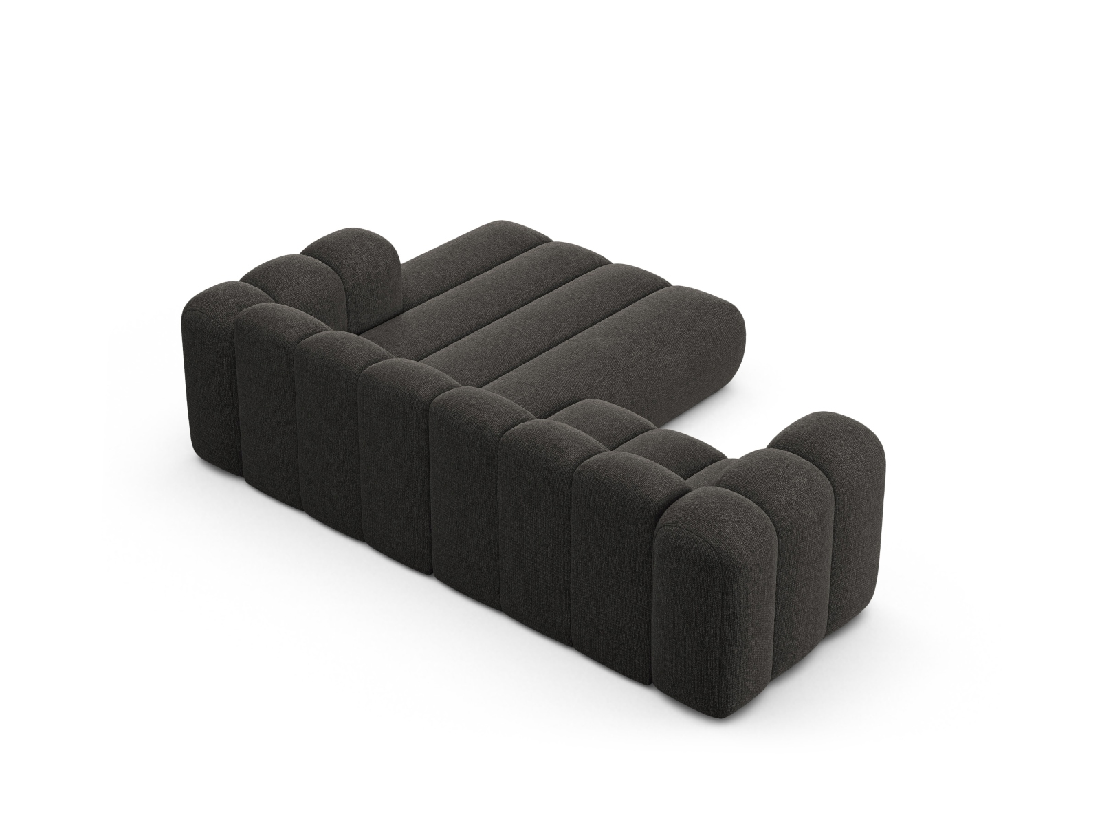 Modular Right Corner Sofa, "Lupine", 3 Seats, 230x177x70
