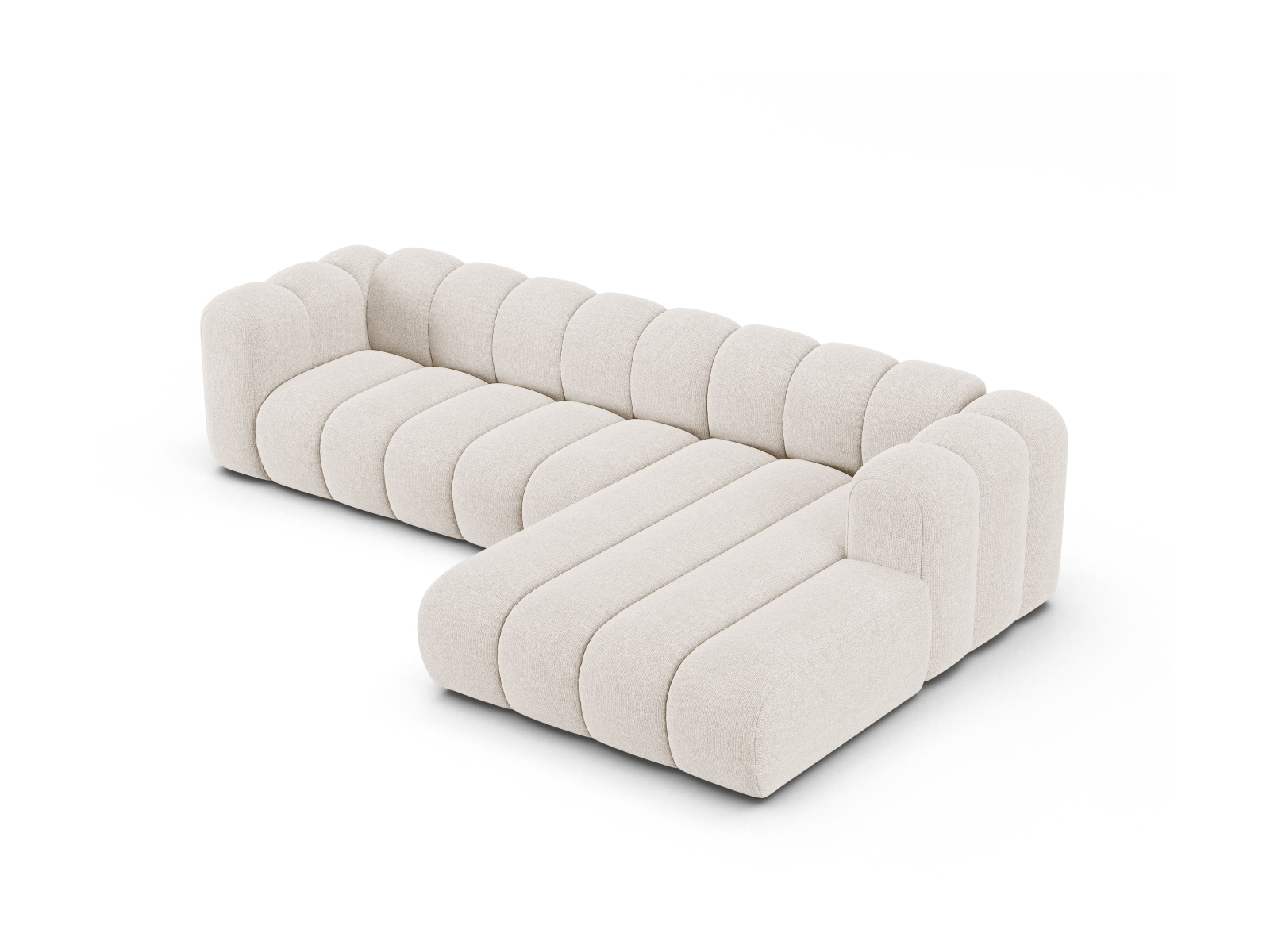 Modular Right Corner Sofa, "Lupine", 4 Seats, 290x177x70