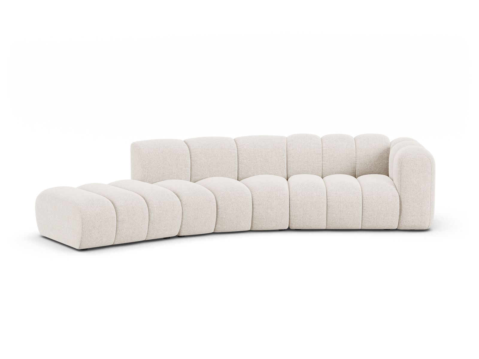 Left Modular Sofa, "Lupine", 5 Seats, 335x166x70
