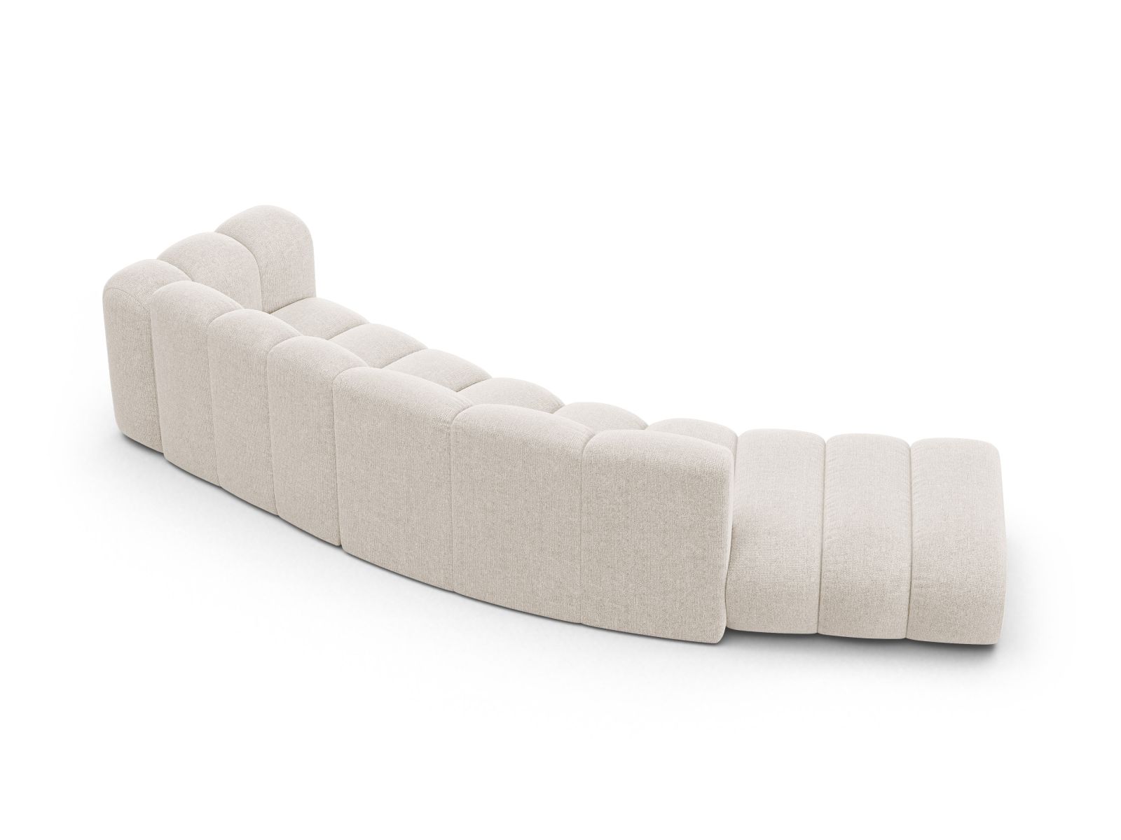 Left Modular Sofa, "Lupine", 5 Seats, 335x166x70
