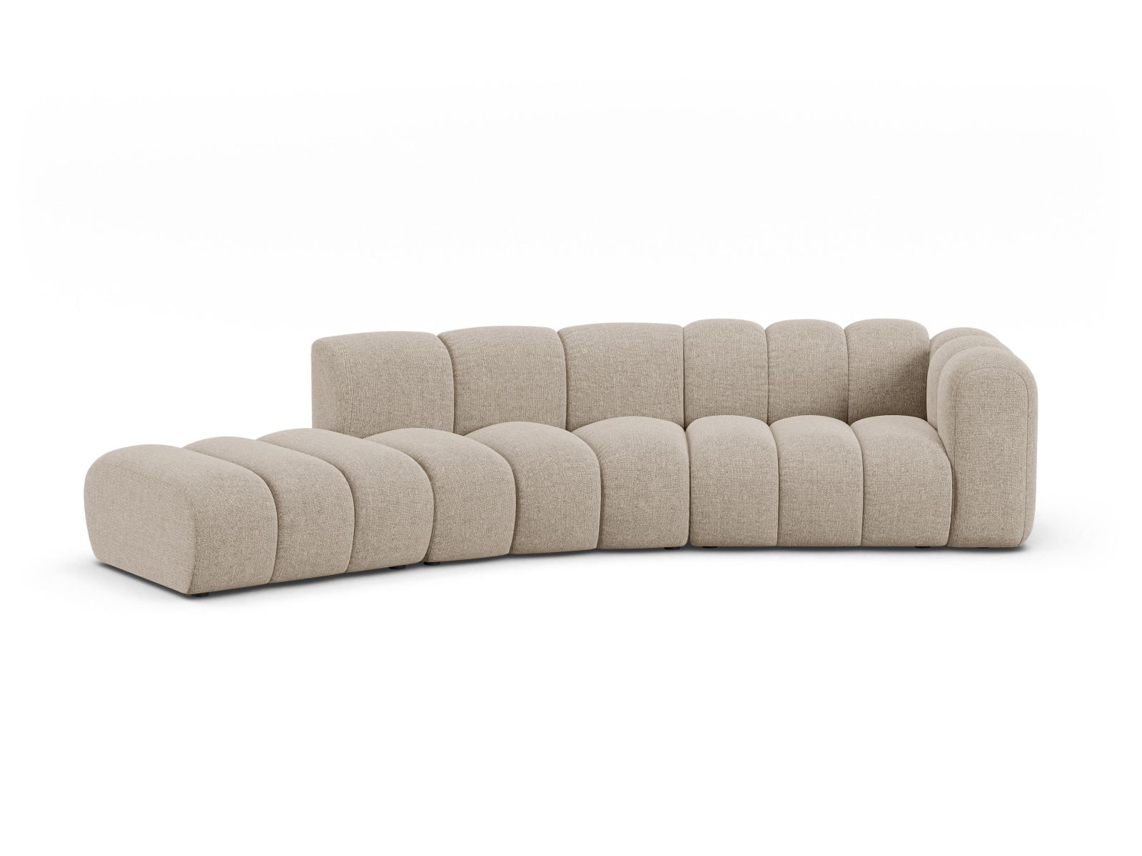 Left Modular Sofa, "Lupine", 5 Seats, 335x166x70