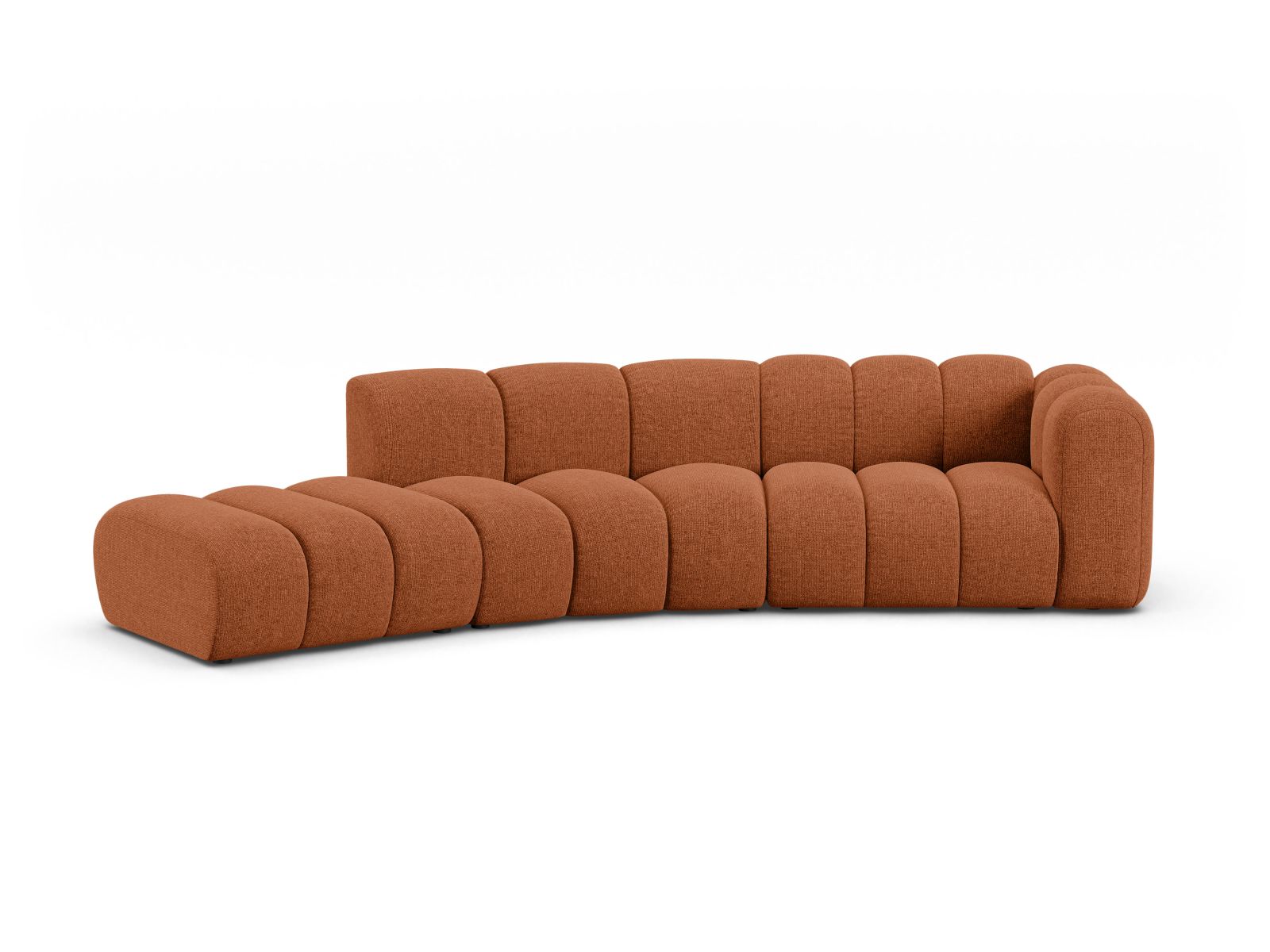 Left Modular Sofa, "Lupine", 5 Seats, 335x166x70