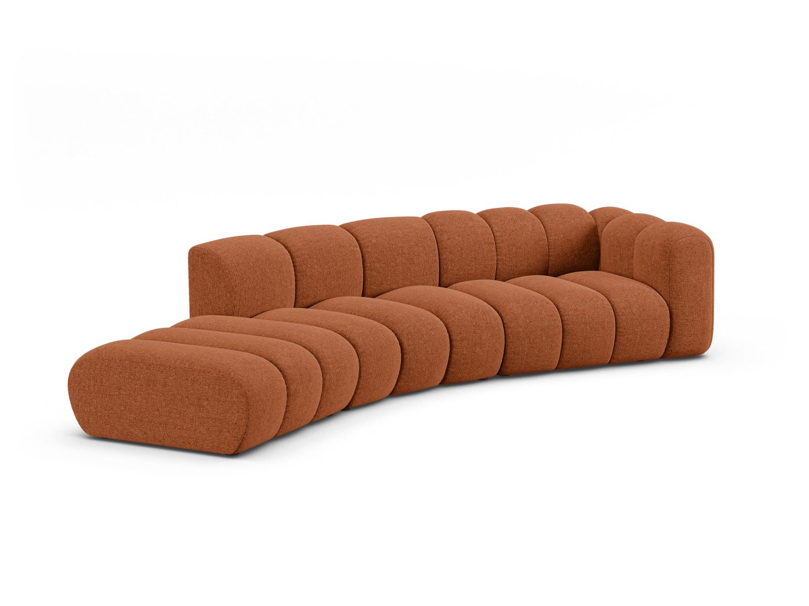 Left Modular Sofa, "Lupine", 5 Seats, 335x166x70