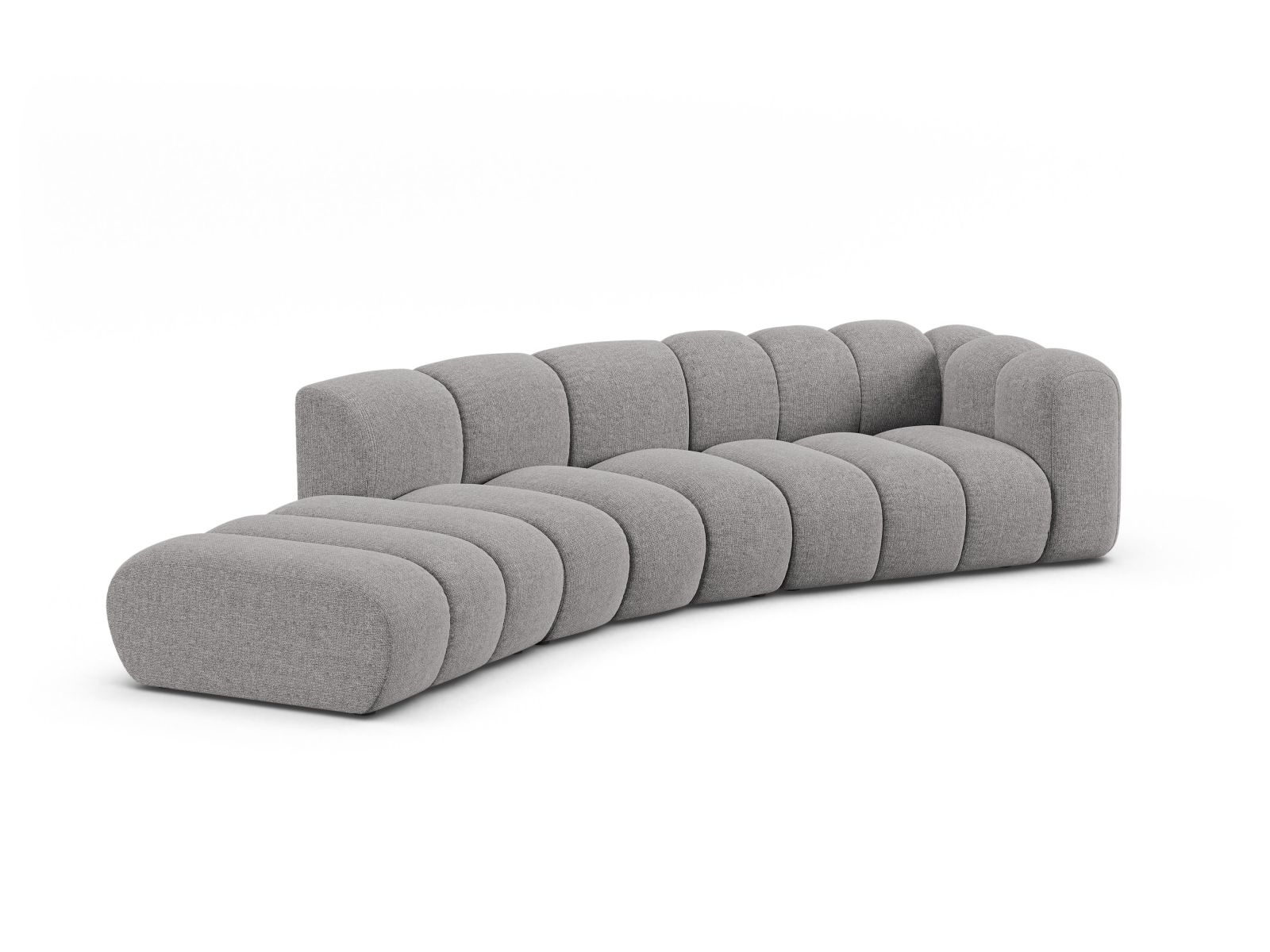 Left Modular Sofa, "Lupine", 5 Seats, 335x166x70