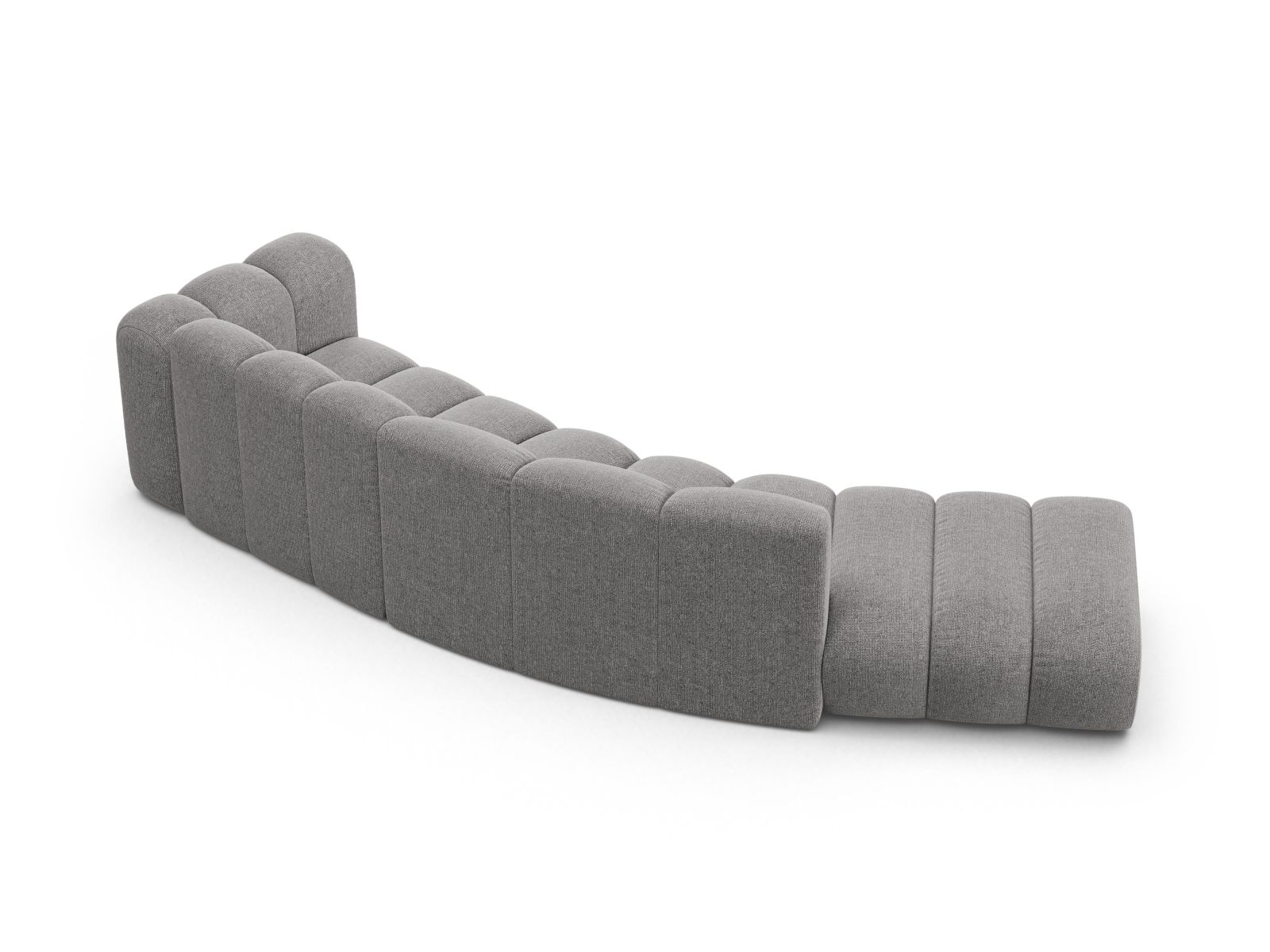 Left Modular Sofa, "Lupine", 5 Seats, 335x166x70