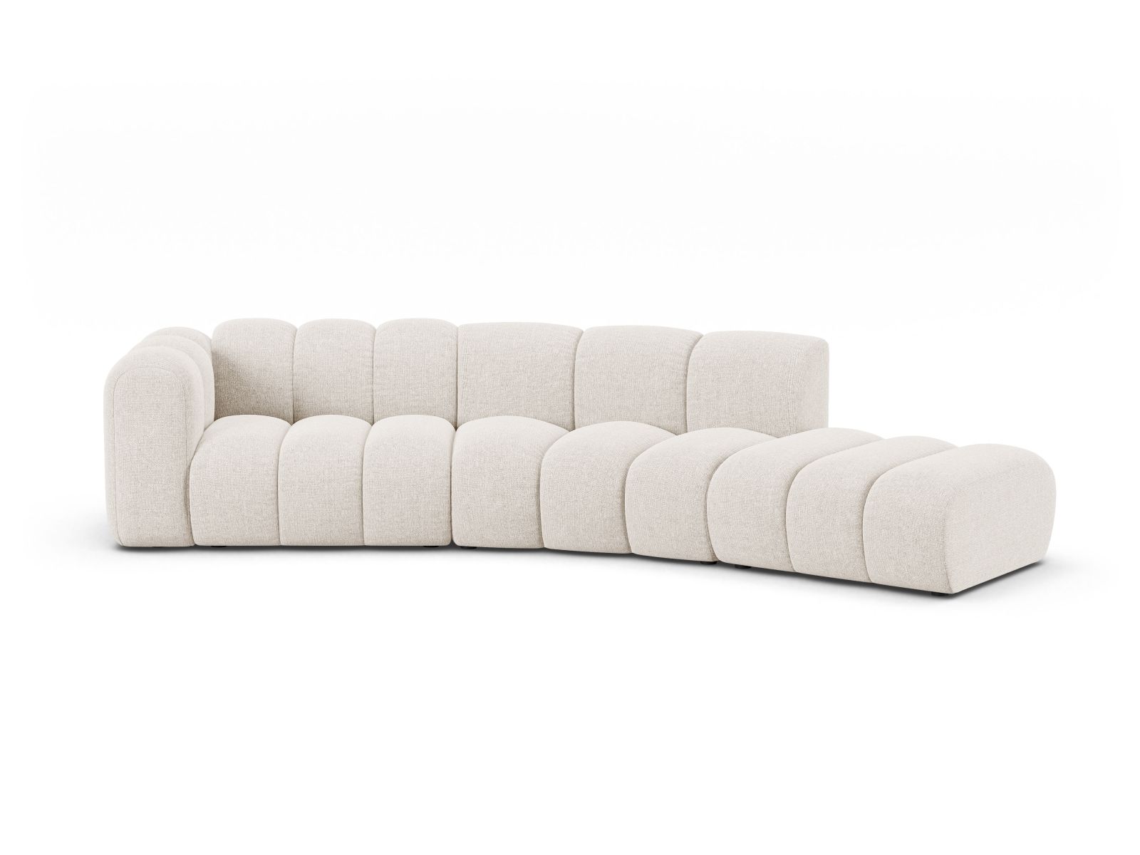 Right Modular Sofa, "Lupine", 5 Seats, 335x166x70