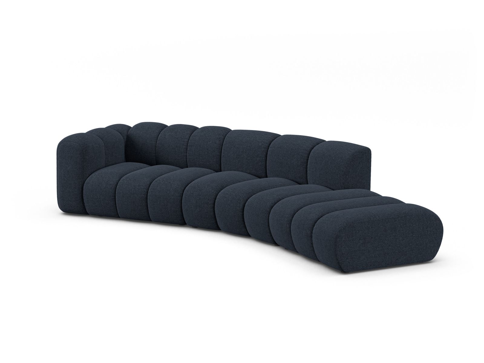 Right Modular Sofa, "Lupine", 5 Seats, 335x166x70