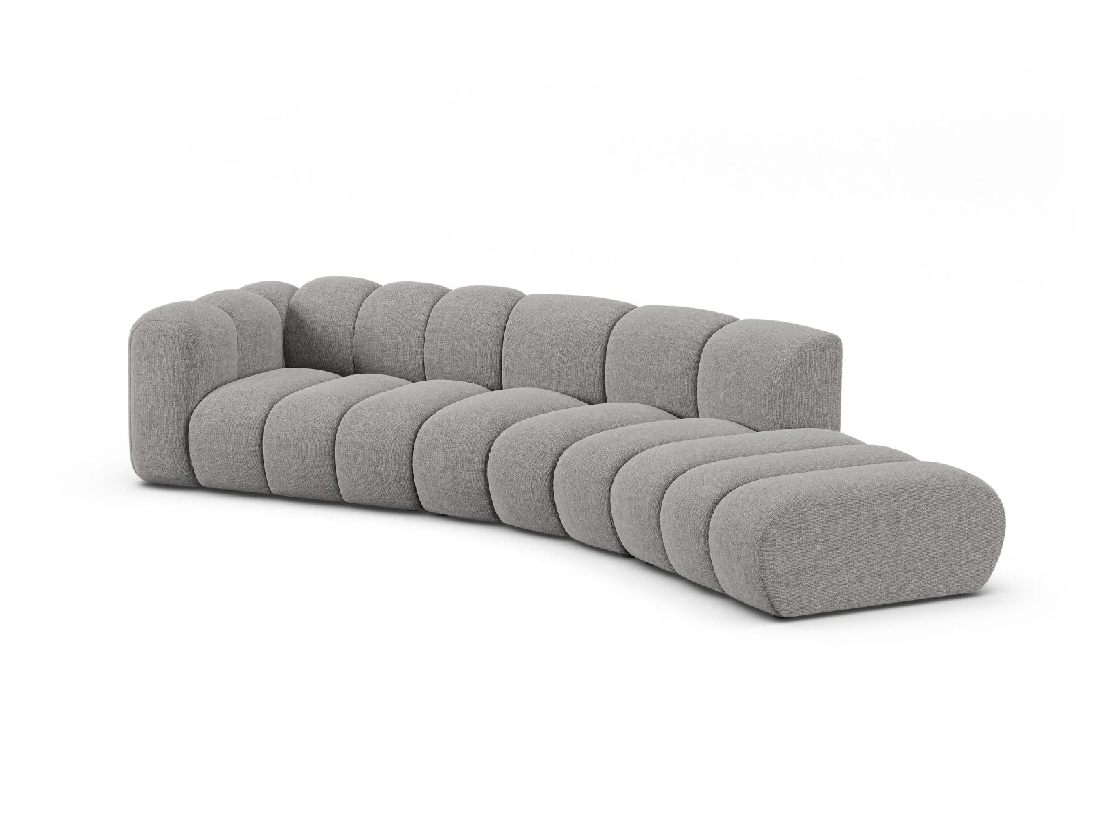 Right Modular Sofa, "Lupine", 5 Seats, 335x166x70