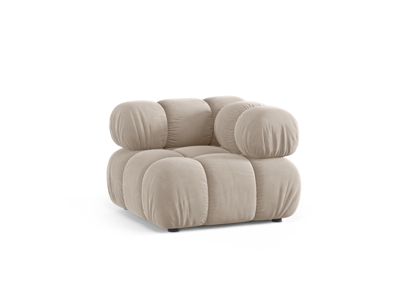 Velvet Modul Corner, "Bellis", 1 Seat, 94x94x70