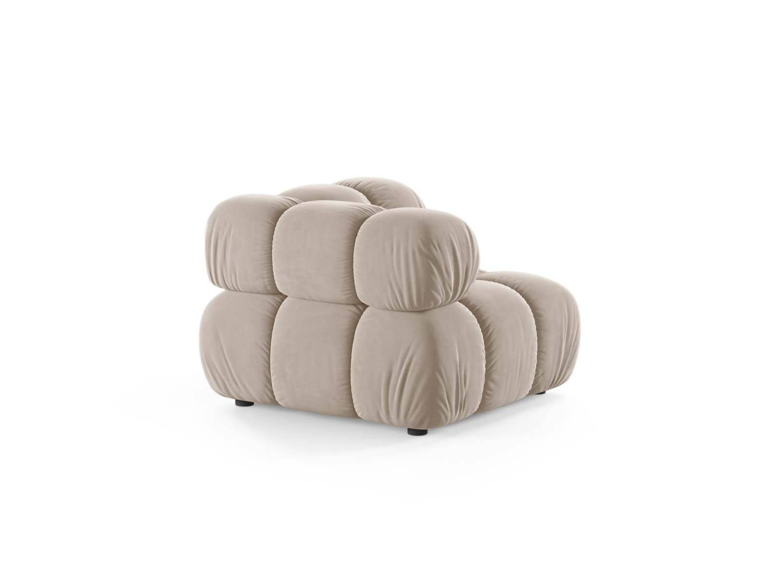 Velvet Modul Corner, "Bellis", 1 Seat, 94x94x70