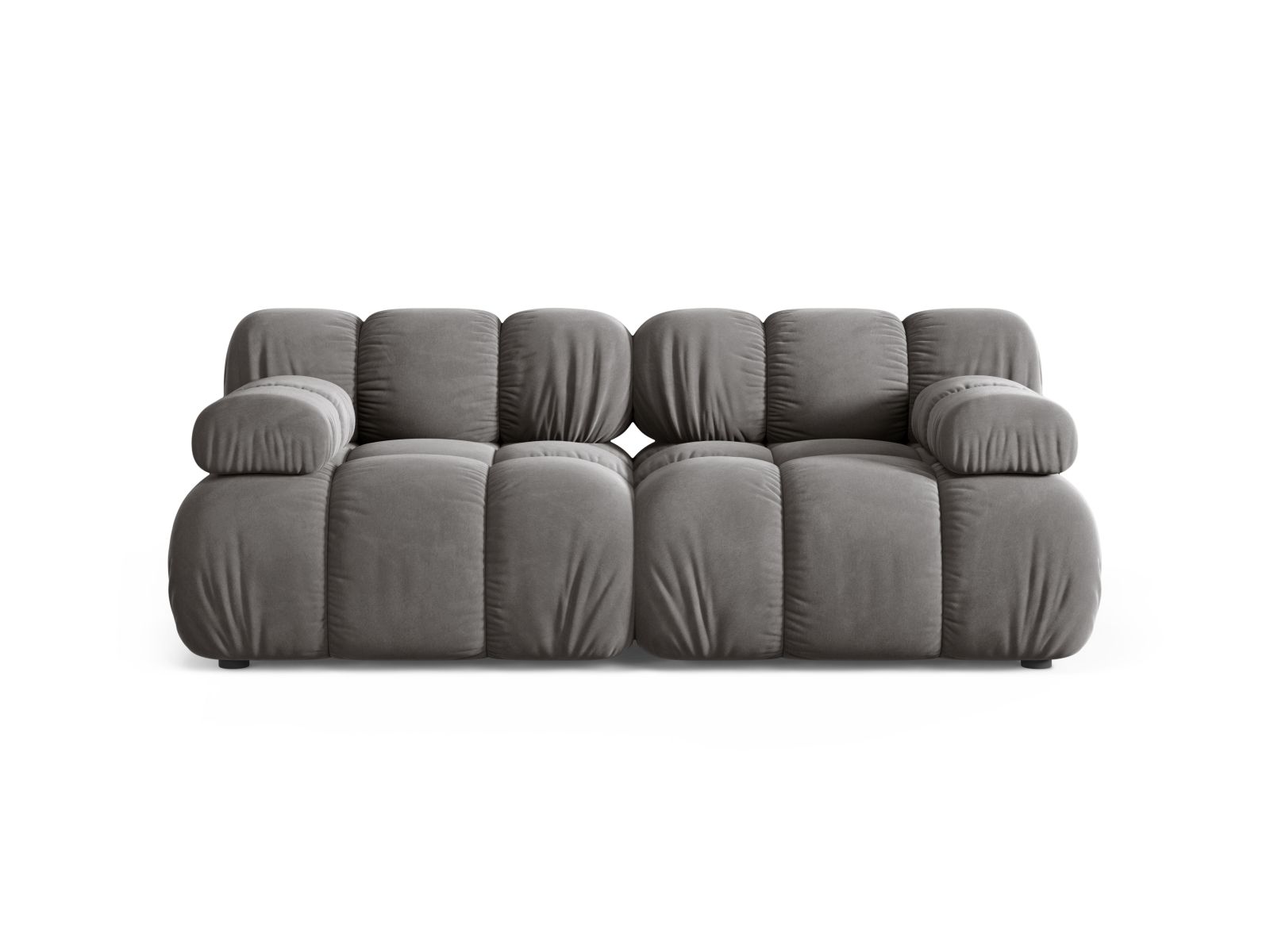 Velvet Modular Sofa, "Bellis", 2 Seats, 188x94x70