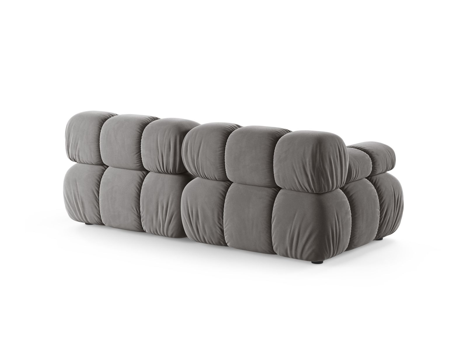 Velvet Modular Sofa, "Bellis", 2 Seats, 188x94x70