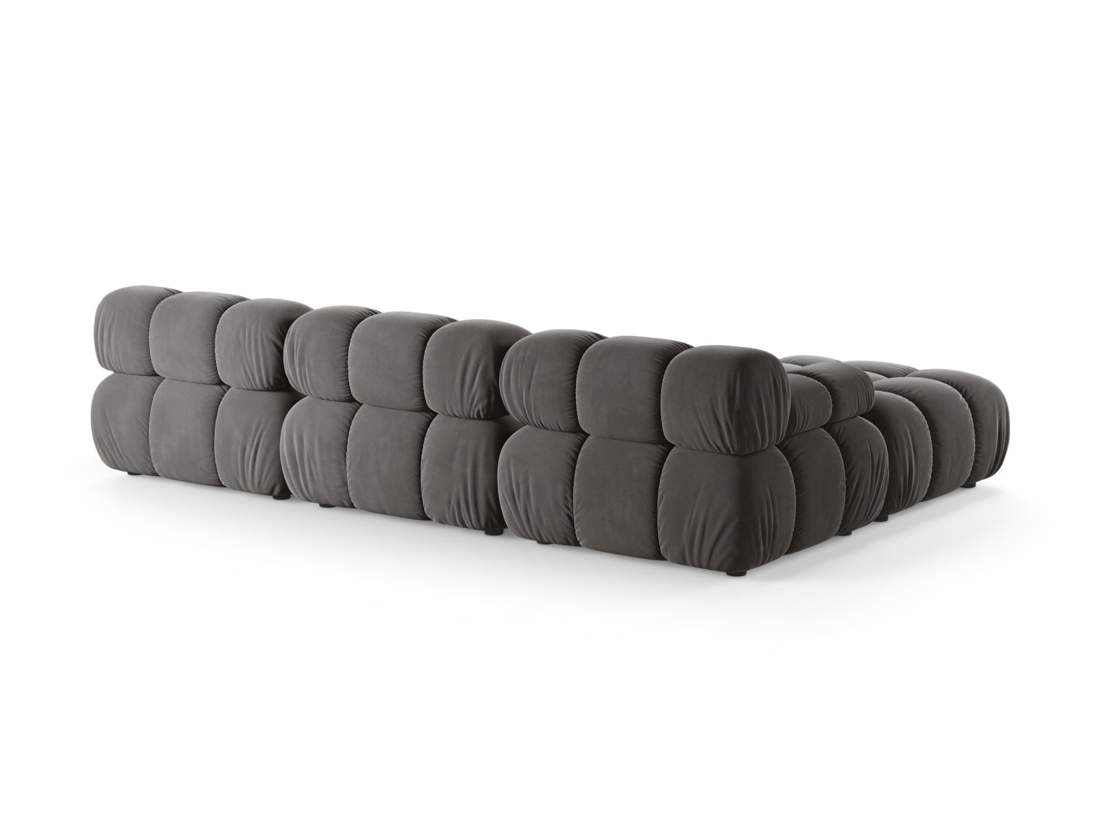 Velvet Modular Sofa, "Bellis", 4 Seats, 282x188x70