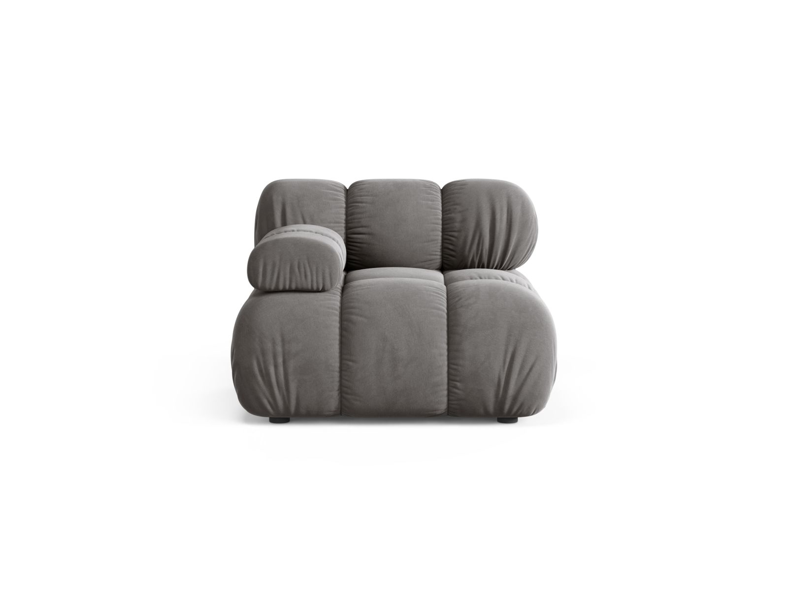 Velvet Modul Left, "Bellis", 1 Seat, 94x94x70