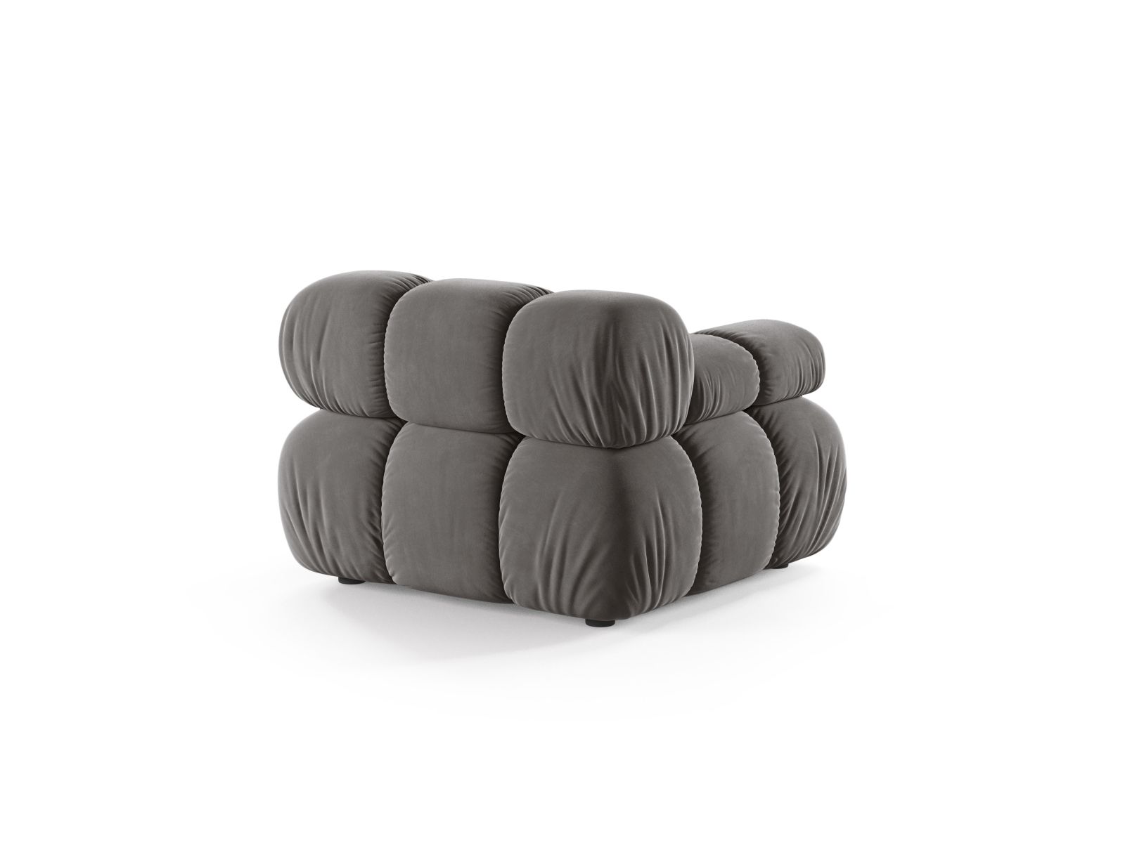 Velvet Modul Left, "Bellis", 1 Seat, 94x94x70