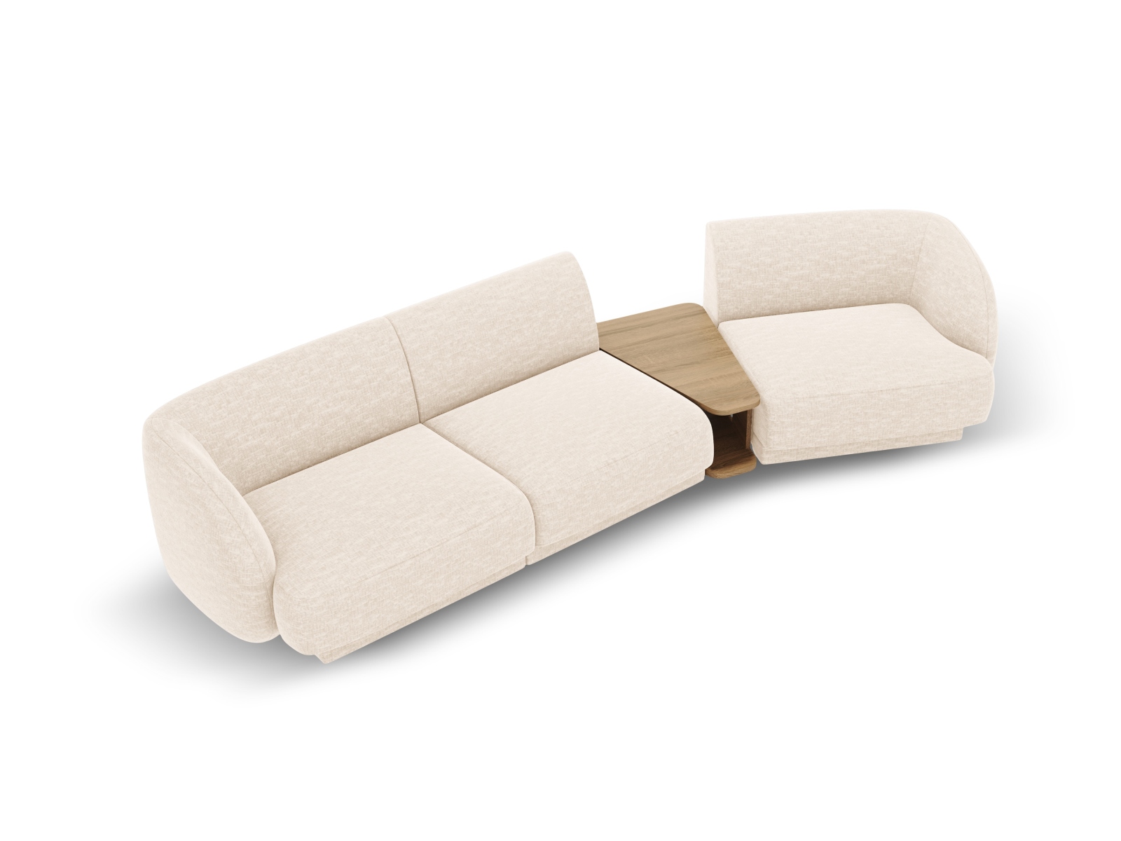 Right Modular Sofa, "Miley", 3 Seats, 303x126x70