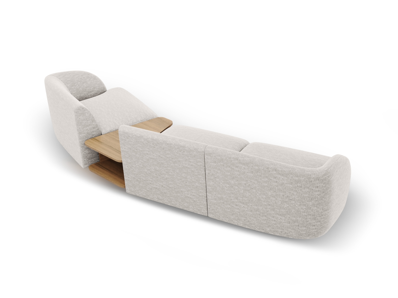 Right Modular Sofa, "Miley", 3 Seats, 303x126x70