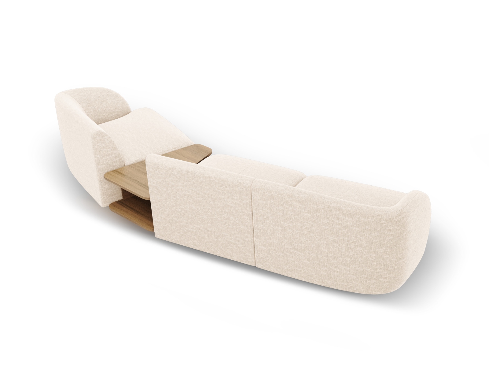 Right Modular Sofa, "Miley", 3 Seats, 303x126x70