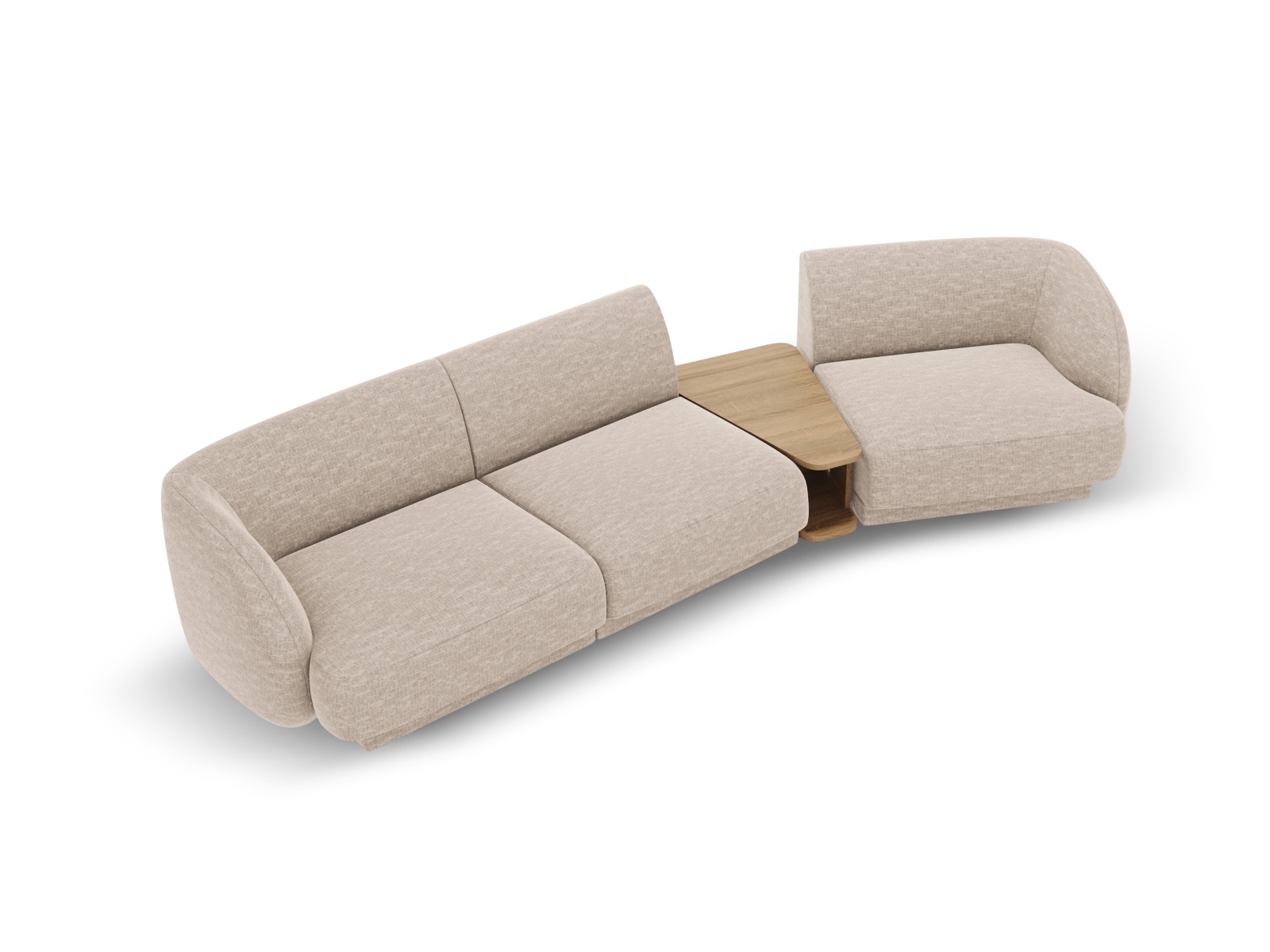 Right Modular Sofa, "Miley", 3 Seats, 303x126x70