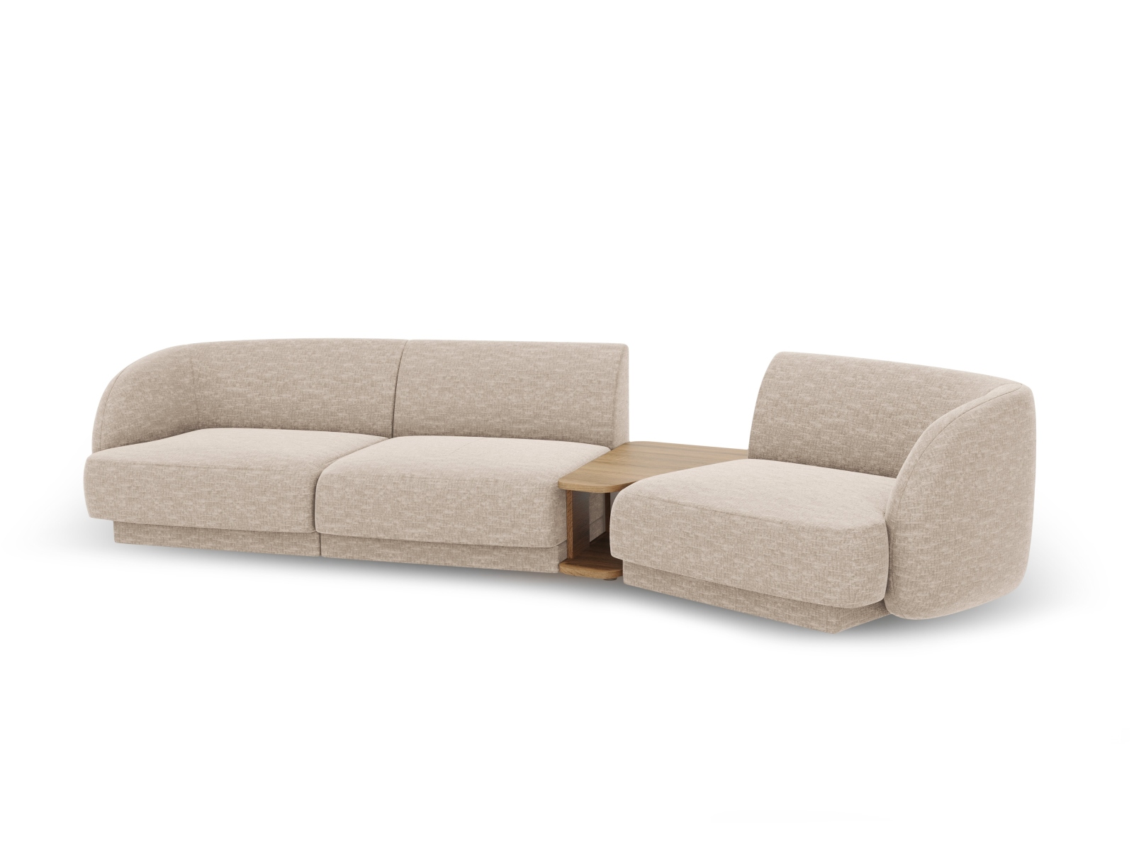Right Modular Sofa, "Miley", 3 Seats, 303x126x70