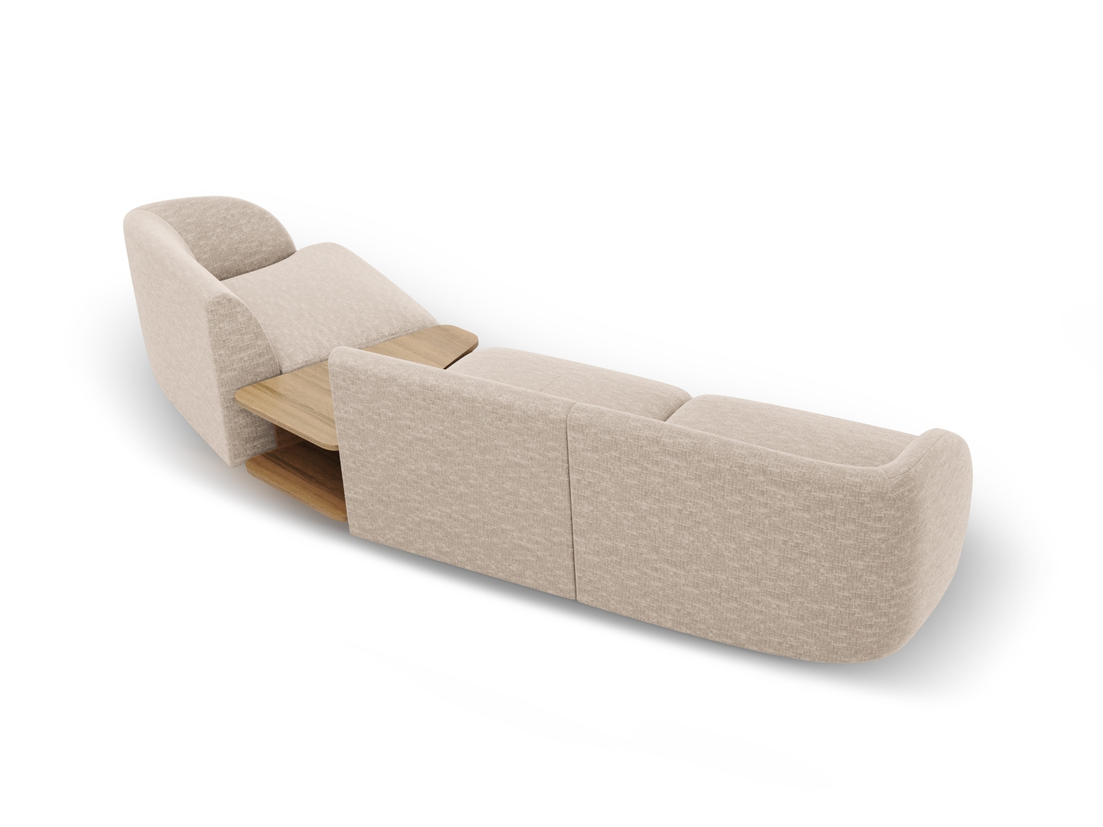 Right Modular Sofa, "Miley", 3 Seats, 303x126x70
